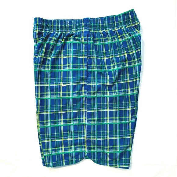 Nike Plaid Board Shorts Swim Trunks Longer‎ Length - Picture 7 of 12